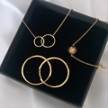 Double karma ketting - goldplated