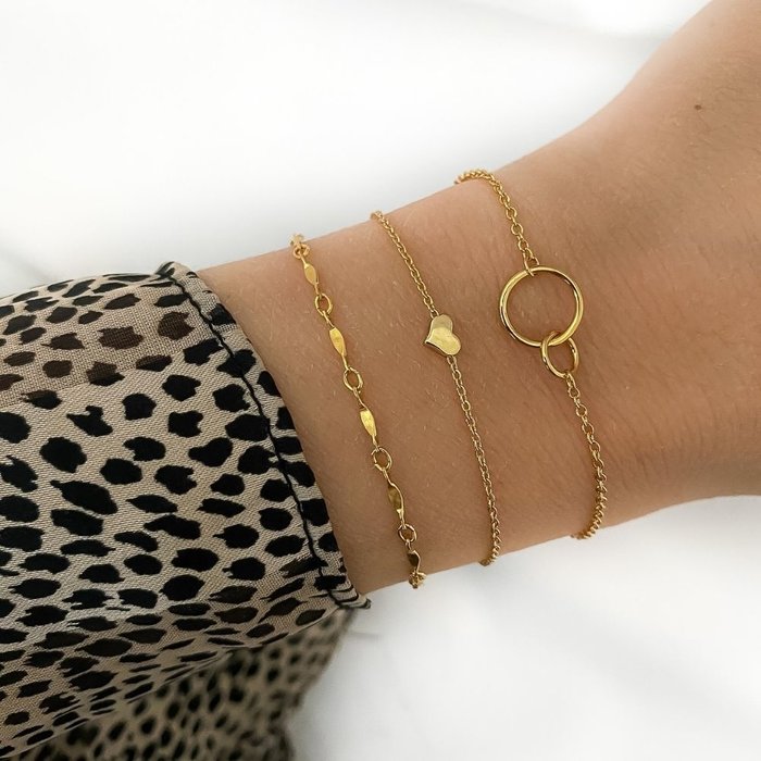 Link of love armband - goldplated
