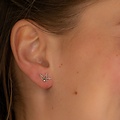 Lotus oorknopjes - 925 zilver