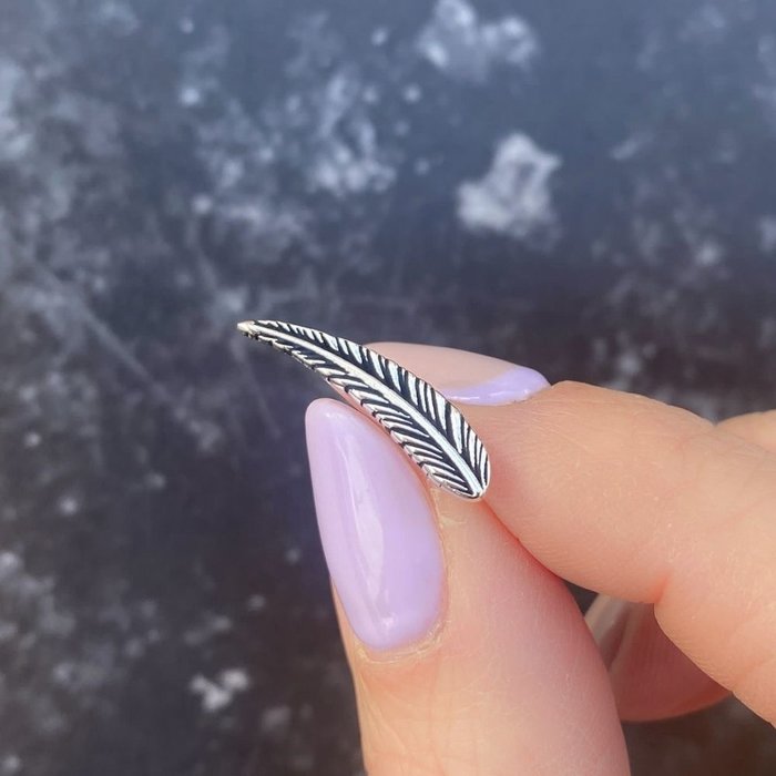 Oorklimmer veer - 925 zilver