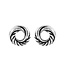Cirkel oorknopjes Luna - 925 zilver