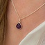 Amethist ketting - 925 zilver