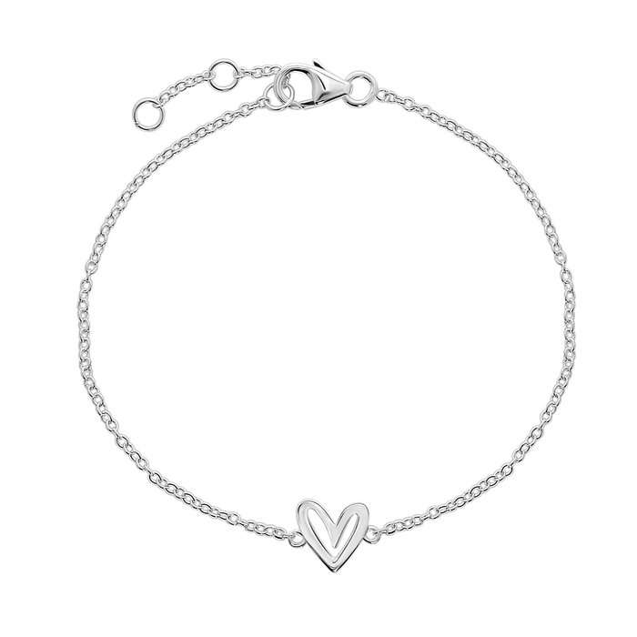 Hart armband - 925 zilver
