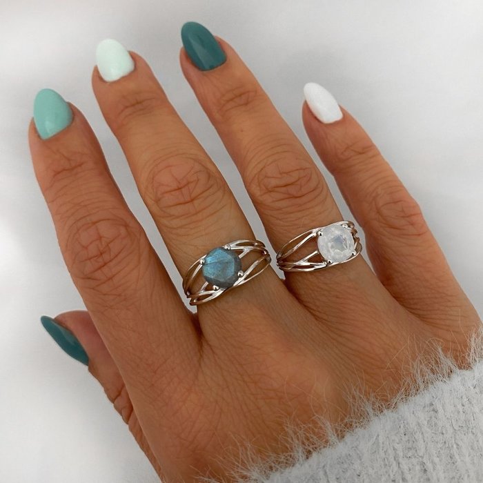 Maansteen ring Mila - 925 zilver