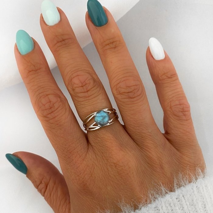 Labradorite ring Mila - 925 zilver