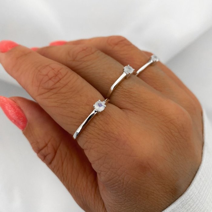 Maansteen ring Nora - 925 zilver