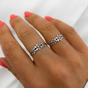 Sweet Flower ring - 925 zilver