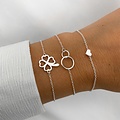Hartjes armband - 925 zilver