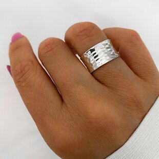 Hammered ring - 925 zilver