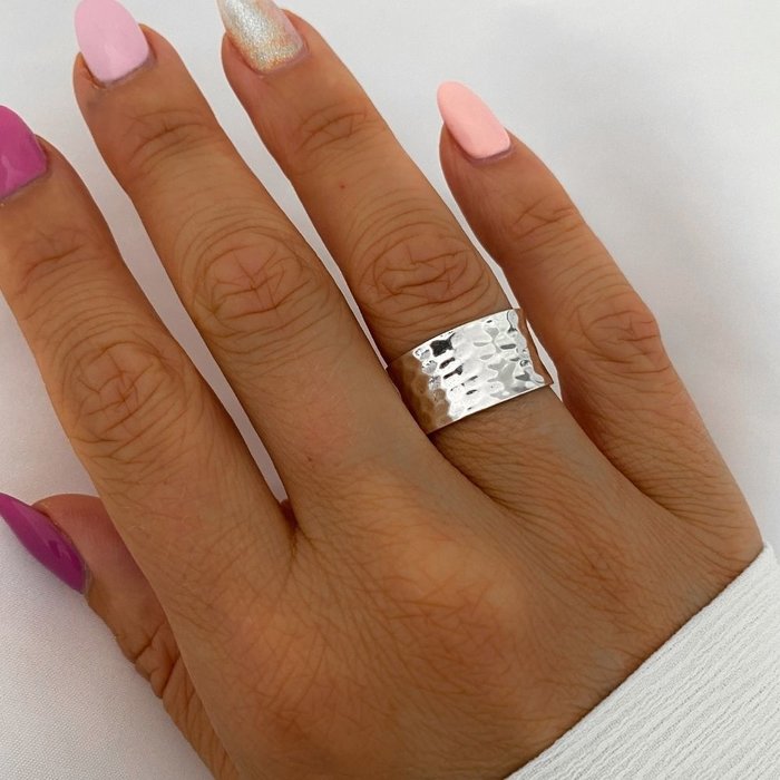 Hammered ring - 925 zilver