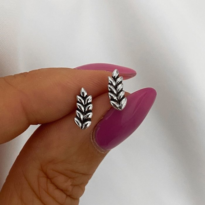 Veer oorknopjes - 925 zilver