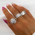 Bali ring Layered - 925 zilver
