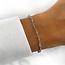 Labradoriet beads armband - 925 zilver