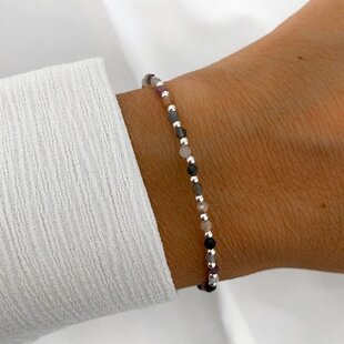 Toermalijn Edelsteen armband Sophie - 925 zilver