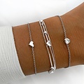 Hartjes armband - 925 zilver