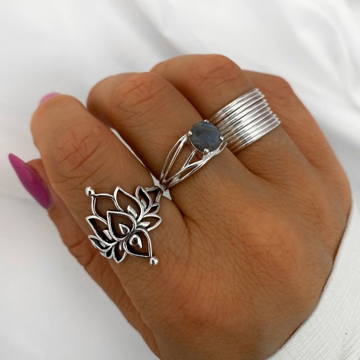 Labradorite ring Mila - 925 zilver