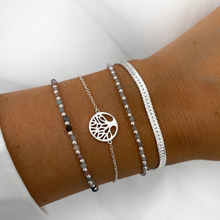 Toermalijn Edelsteen armband Sophie - 925 zilver