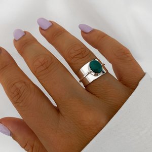 Kwadrant snel Inefficiënt Percy Turquoise ring - 925 zilver