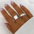 Hammered ring - 925 zilver