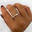 Hammered ring Yago - 925 zilver