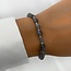 Labradoriet edelsteen armband - 925 zilver
