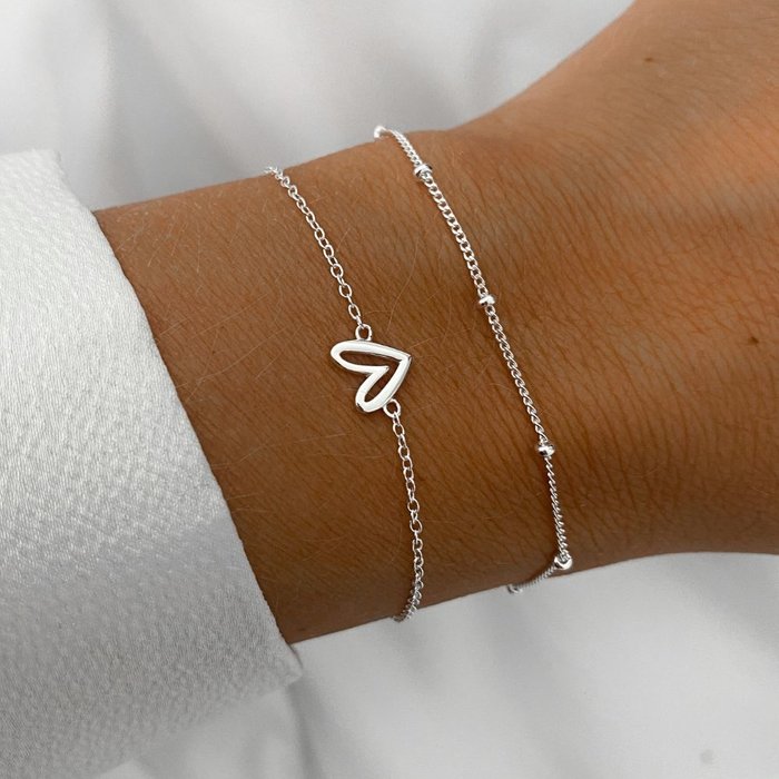Hart armband - 925 zilver