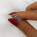 Bloem oorknopjes - 925 zilver