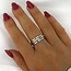 Boho spin band ring - 925 zilver
