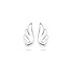 Angel wing oorknopjes - 925 zilver