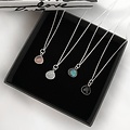 Maansteen ketting - 925 zilver