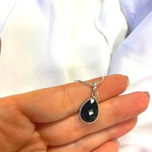 Ketting met black onyx hanger