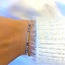 Labradoriet kraaltjes armband - 925 zilver