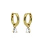 Hanging drop huggies - goldplated