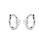 Dotted huggies white - 925 zilver