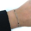 Armband small onyx - 925 zilver