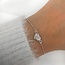 Hart armband Motherpearl - 925 zilver