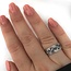 Boho ring Swirl - 925 zilver