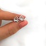 Teardrop oorknopjes Motherpearl - 925 zilver