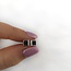 Squared studs black onyx - 925 zilver