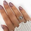 Motherpearl ring Izzy - 925 zilver