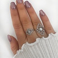 Motherpearl ring Blizz - 925 zilver