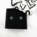 Boho sunflower studs - 925 zilver