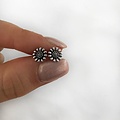 Boho sunflower studs - 925 zilver
