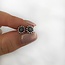 Boho sunflower studs - 925 zilver