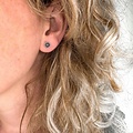 Boho sunflower studs - 925 zilver