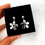 Pre-order Hammered blooms oorbellen - 925 zilver