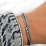Braided silver bangle - 925 zilver
