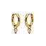 Huggie oorringen Radiant - goldplated