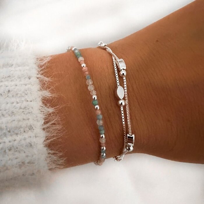 Armbandje Gemstone Harmony - 925 zilver