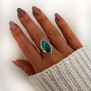 Turquoise ring Zia - 925 zilver